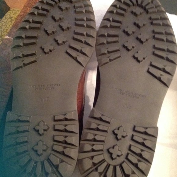 Bloomingdale's Men's Brown Leather Cap Toe Boots - 11.5 - New in Box - Picture 11 of 13